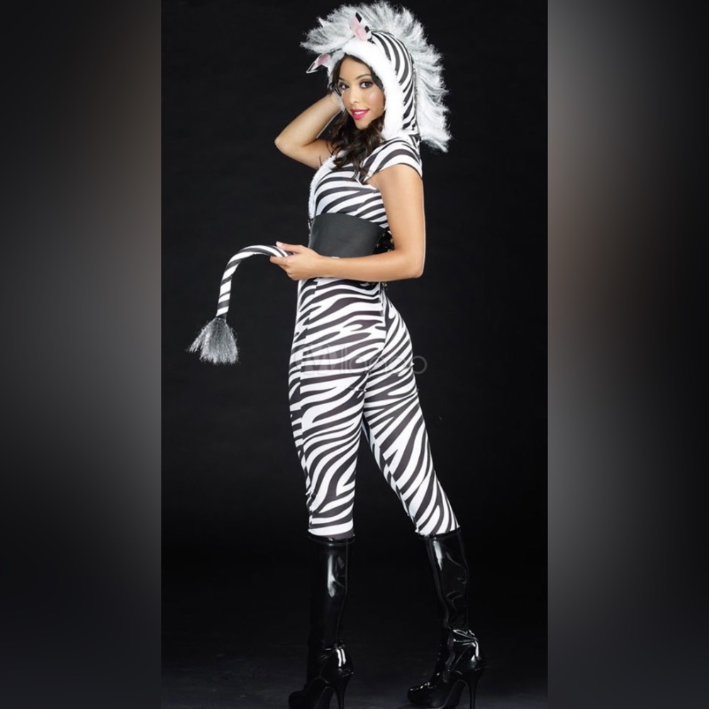 🎃 Halloween Costume Sexy Zebralicious 🦓 Size Small 2-6 - Picture 3 of 5